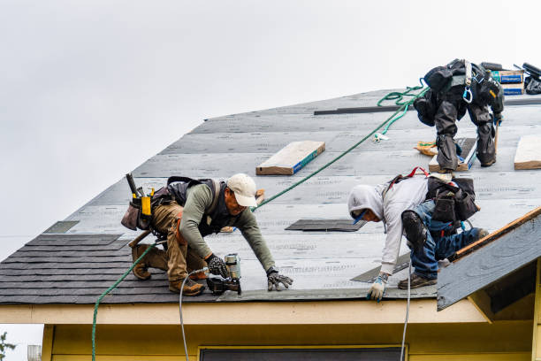 Professional Roofing technician working in Miller Place, NY
